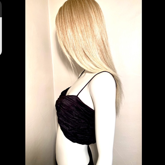 ZARA - Crinkle Sweetheart Crop Top - Picture 7 of 16